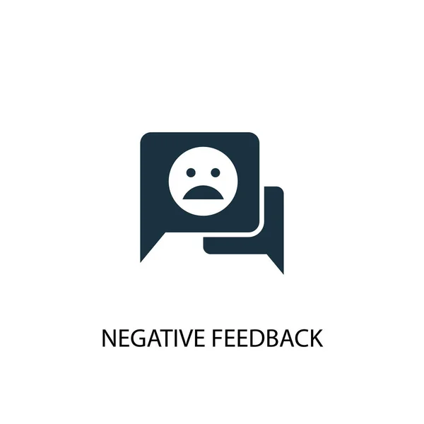 Negative feedback icon. Simple element illustration. negative feedback concept symbol design. Can be used for web — Stock Vector