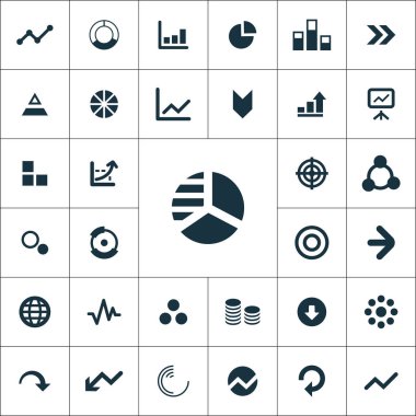 diyagram simgeleri web ve Ui için evrensel ayarlayın