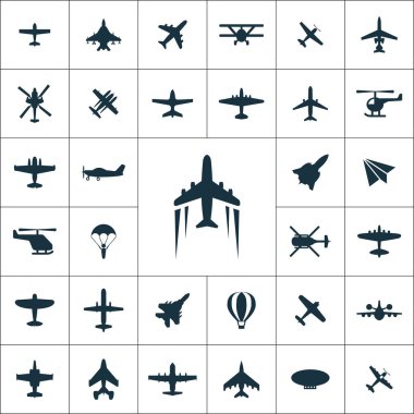 havacılık simgeleri evrensel web ve Ui için ayarlayın