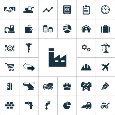 ekonomi simgeleri evrensel web ve Ui için ayarlayın