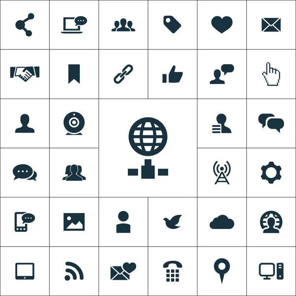 social media icons universal set for web and UI