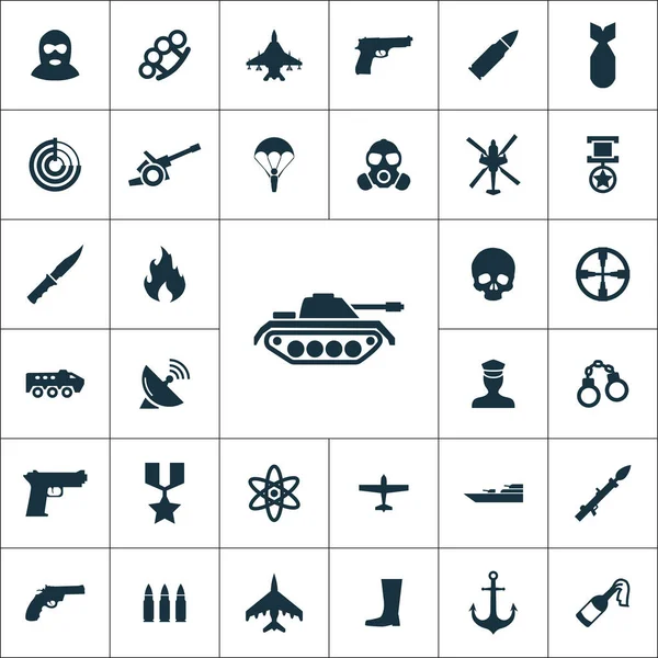 War Simple icons universele set voor web — Stockvector