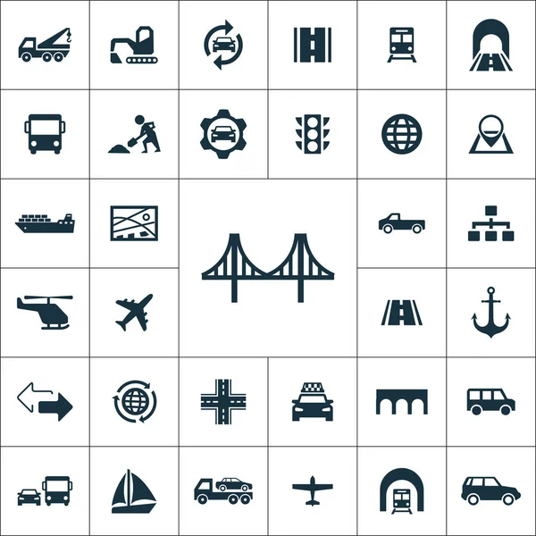 Web と Ui 用のインフラストラクチャ アイコンユニバーサル セット — ストックベクタ