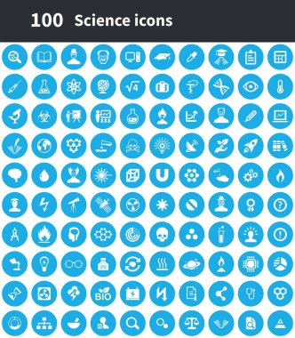 bilim 100 simgeleri evrensel web ve Ui için ayarlayın