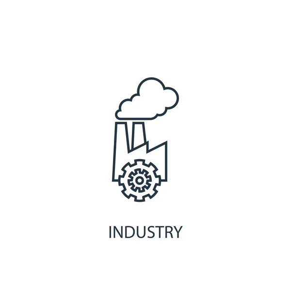 Industry concept line icon. Simple element illustration. industry concept outline symbol design. Can be used for web and mobile — Stock Vector