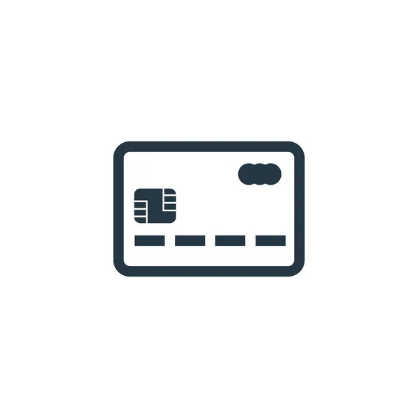 Pictogram credit card. Eenvoudige element illustratie voor web en mobiel — Stockvector