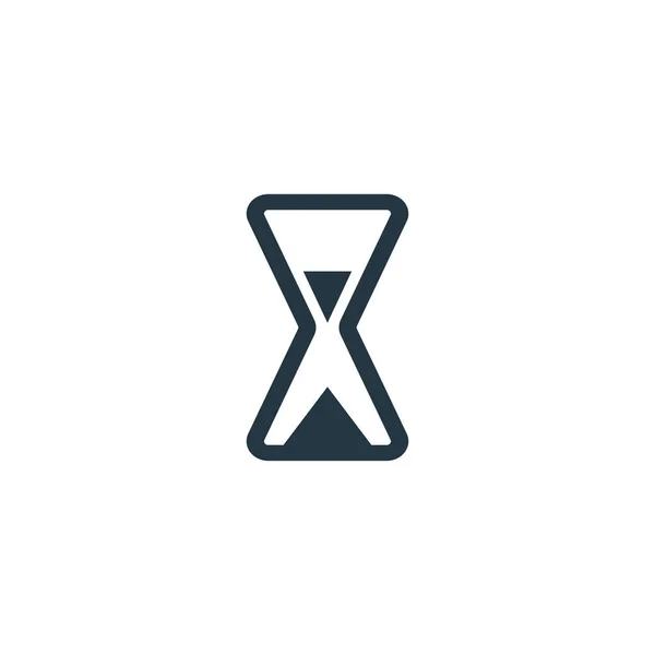 Sandglass ikon. Enkel element illustration för webb och mobil — Stock vektor