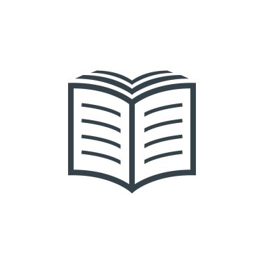 kitap kavramı logo türü şablon tasarımı. İş logosu simgesi şekli. kitap basit illüstrasyon