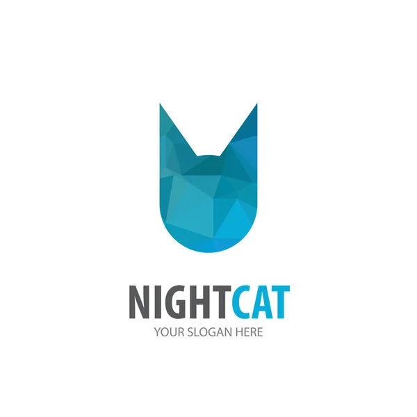 โลโก้แมวสําหรับ บริษัท ธุรกิจ การออกแบบไอเดียโลโกไทป์แมวอย่างง่าย — ภาพเวกเตอร์สต็อก