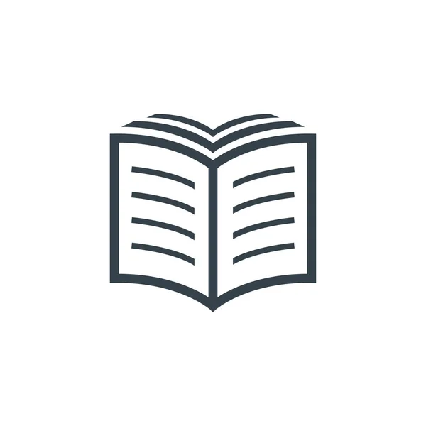 Βιβλίο concept λογότυπο πρότυπο σχέδιο. Σχήμα εικονιδίου επιχειρηματικού λογότυπου. βιβλίο απλή απεικόνιση — Διανυσματικό Αρχείο