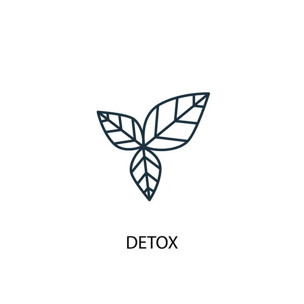 Ikonka detoxu konceptu. Ukázka jednoduchého prvku. design symbolu osnovy detoxiktu. Lze použít pro webové a mobilní — Stockový vektor