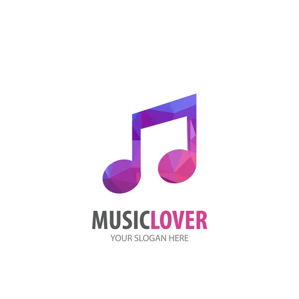 Music logo for business company. Simple Music logotype idea design — Stock Vector