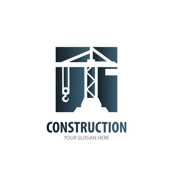 Logotipo de construção para empresa. Design de ideia de logotipo de construção simples —  Vetores de Stock