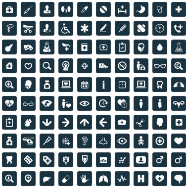 doktor 100 simgeleri evrensel web ve Ui için ayarlayın