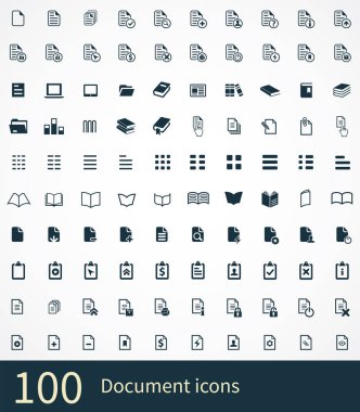 belge 100 simgeler evrensel web ve Ui için ayarlayın