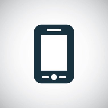 beyaz arka planda web ve Ui için akıllı telefon simgesi