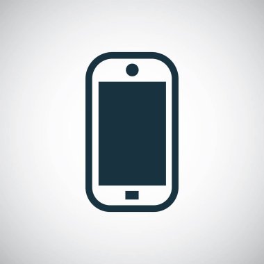 beyaz arka planda web ve Ui için akıllı telefon simgesi