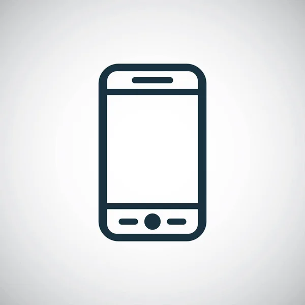 Icona dello smartphone per il web e l'interfaccia utente su sfondo bianco — Vettoriale Stock