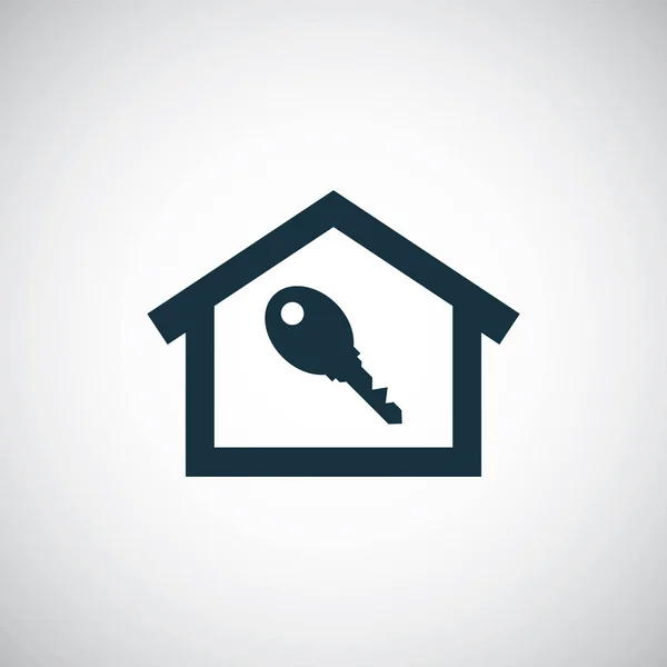 Home Key-pictogram voor web en UI op witte achtergrond — Stockvector