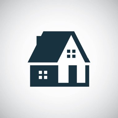 beyaz arka plan üzerinde web ve Ui için ev simgesi