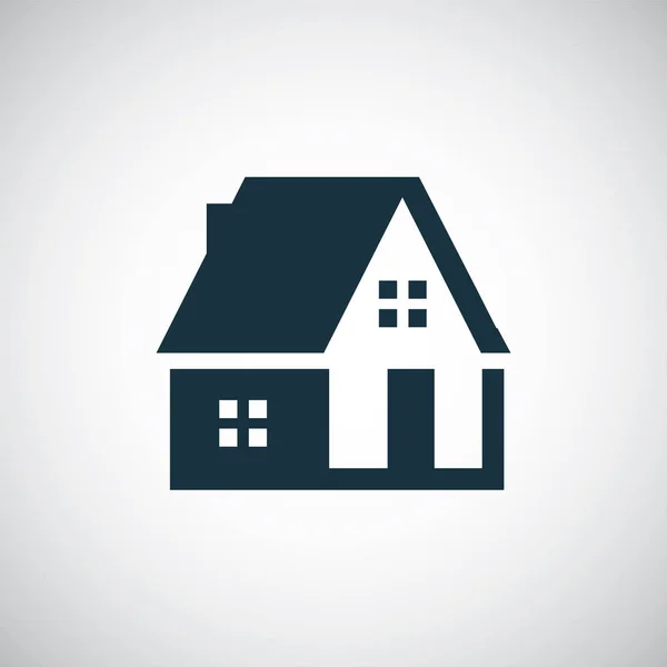Icône de la maison pour le web et l'interface utilisateur sur fond blanc — Image vectorielle