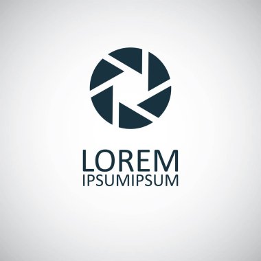 beyaz arka plan üzerinde web ve Ui için fotoğraf deklanşör simgesi