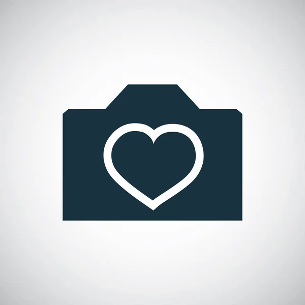 Love photography icon for web and UI on white background — Stock Vector