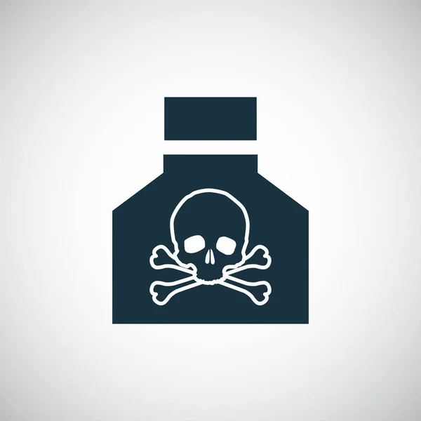 Poison-pictogram voor web en UI op witte achtergrond — Stockvector