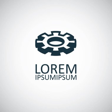 ayar dişli simgesi. beyaz arka plan üzerinde web ve Ui için
