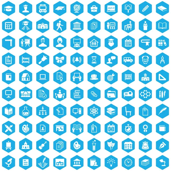 学校 100 图标通用集为 Web 和 Ui. — 图库矢量图片
