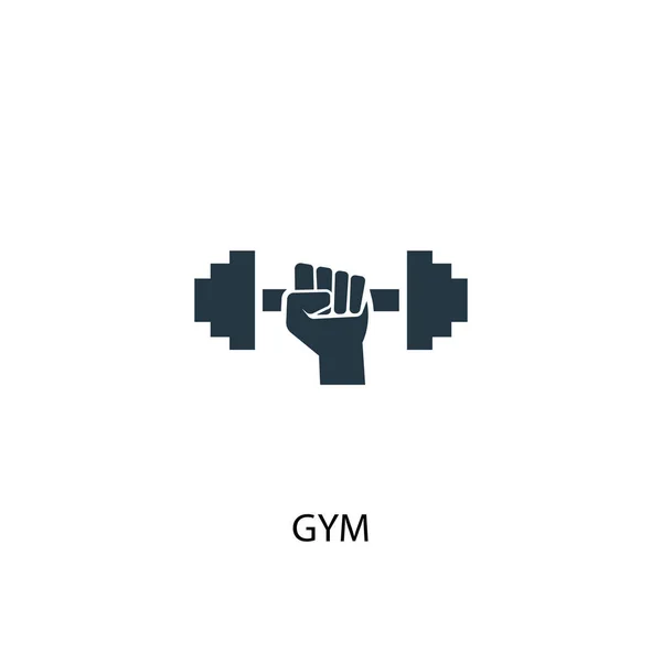 Icône de gym. Illustration d'élément simple. conception de symbole de concept de gymnase. Peut être utilisé pour le web — Image vectorielle