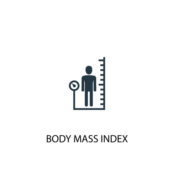 Body Mass Index-pictogram. Afbeelding van een eenvoudig element. Body Mass Index concept symbool ontwerp. Kan worden gebruikt voor web — Stockvector