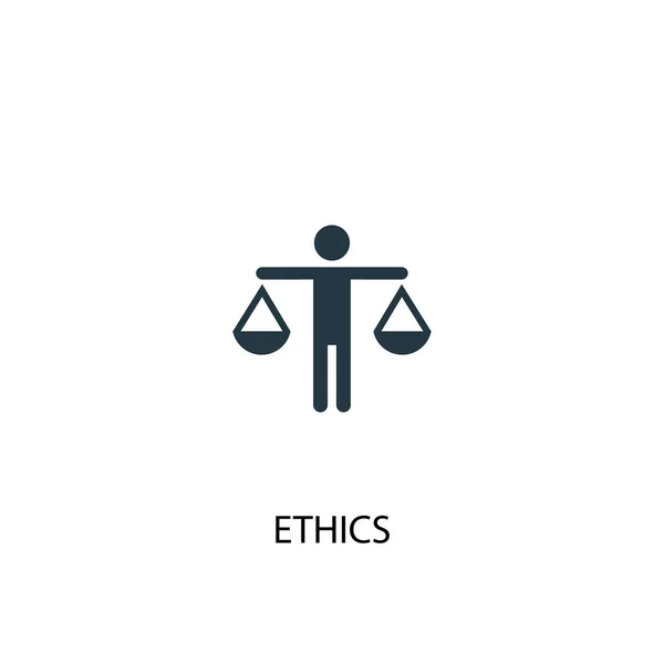 Etikai ikonja. Egyszerű elemillusztráció. etikai koncepció szimbólumtervezés. Használható webes — Stock Vector
