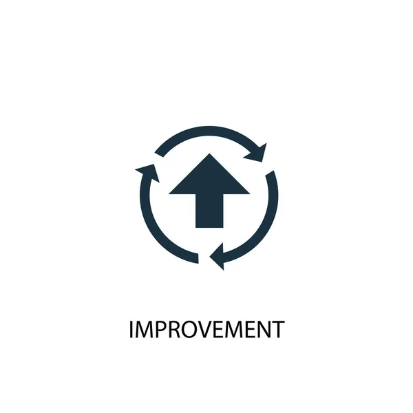 Ikonen för förbättring. Enkelt element illustration. förbättring koncept symbol design. Kan användas för webb — Stock vektor