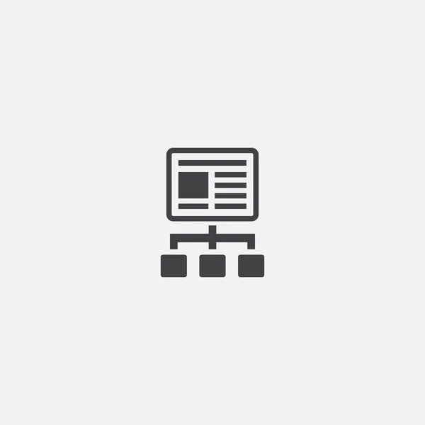Content plan base icon. Simple sign illustration. content plan symbol design. Can be used for web and mobile — Stockový vektor