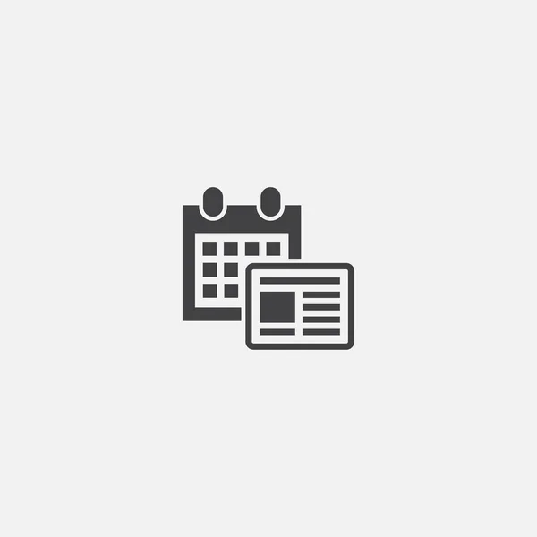 content schedule base icon. Simple sign illustration. content schedule symbol design. Can be used for web and mobile