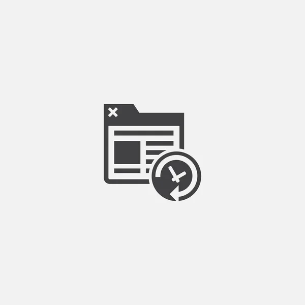 Site backup base icon. Simple sign illustration. Site backup symbol design. Can be used for web and mobile — Wektor stockowy