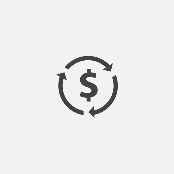 Refinancing base icon. Simple sign illustration. Refinancing symbol design. Can be used for web and mobile — Stok Vektör
