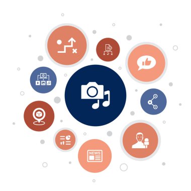 haber, muhabir, bilgi grafikleri, ortam planlama simgeleri