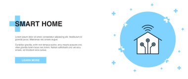 akıllı ev telefonu simgesi. Basit simge, afiş şablon konsepti. akıllı ev telefonu simgesi. Basit çizgi illüstrasyonu