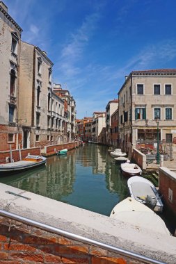 Beatiful Venedik kanal sokak - Venedik, İtalya                  