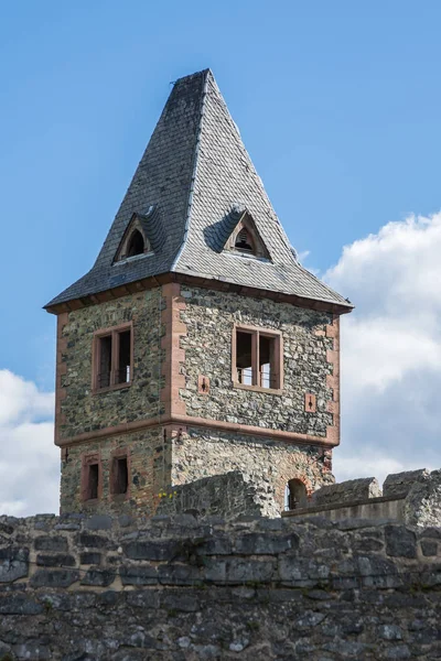 Башня Замка Франкенштейна Оденвальде Гессен Германия — стоковое фото