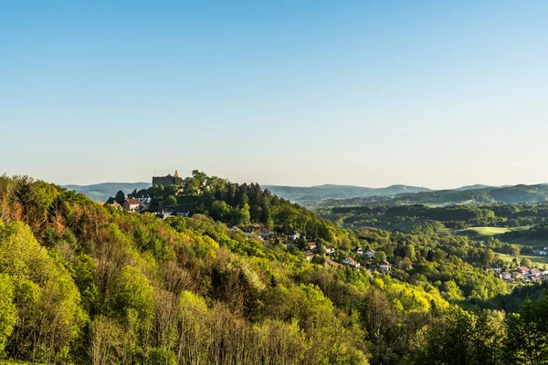 View Odenwald Germany Castle Ruin Lindenfels — Stock Photo, Image