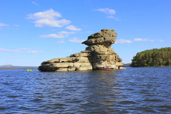 Rockriddle Sjön Borovoye Kazakstan — Stockfoto