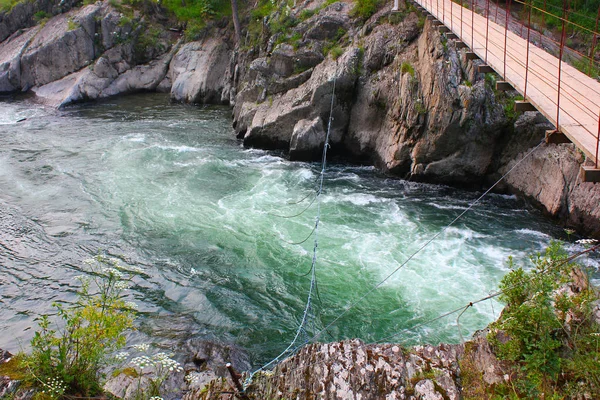 Чемаль Річці Потік Води Горах Алтай — стокове фото