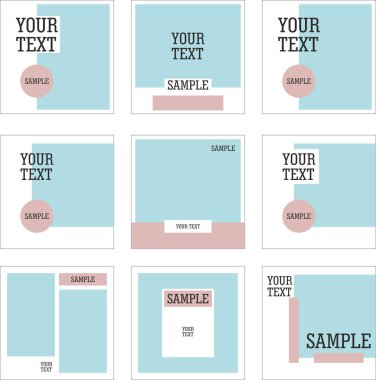 Vektör soyut web banner tasarım şablonu. Web banner şablonu koleksiyonu. Soyut geometrik web tasarım afiş şablonu gri arka plan üzerinde izole. Üstbilgi - açılış sayfası Web Tasarım Öğeleri.