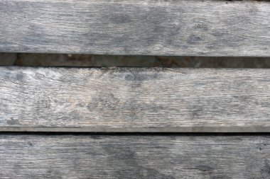 Eski gri ahşap plakalar yatay olarak düzenlenmiştir. Eski bir dükkanın parçası. Ahşap arka plan aşınmamış ağaç.
