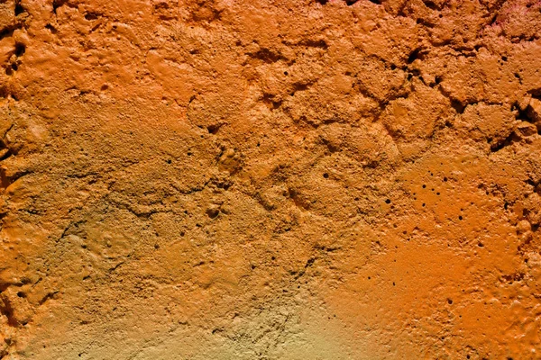 Текстура Неравномерно Окрашенной Стены Светло Оранжевая Стена Нарушениями Ямочками Фон — стоковое фото