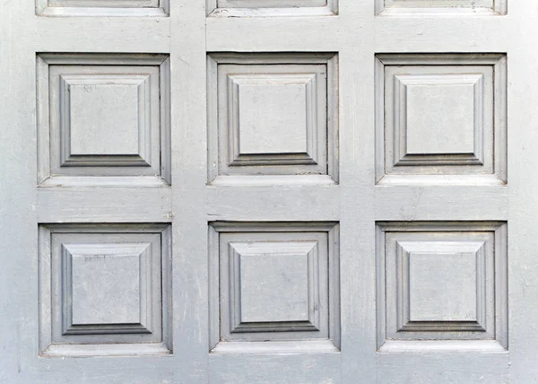 Fragment White Door Texture Wooden Furniture Square Carving Door — Stock Photo, Image