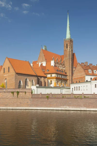 Polandia Dataran Rendah Silesia Wroclaw Gereja Collegiate Salib Suci Dan — Stok Foto